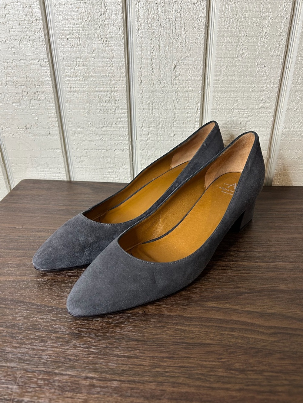 Aquatalia Suede Pumps, size 8. - Picture 2 of 8